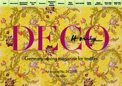 DECOECO Germany's living magazine for textiles - Ad price list No. 24, 2018 - Winkler Medien Verlag
