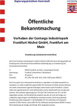 &Ouml;ffentliche Bekanntmachung - Vorhaben der Contargo Industriepark Frankfurt H&ouml;chst GmbH, Frankfurt am Main - Stadt Kelsterbach