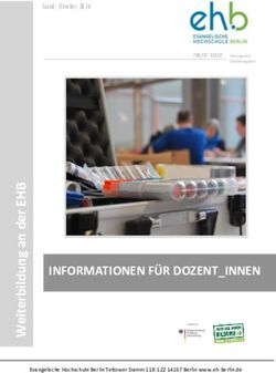 INFORMATIONEN FÜR DOZENT_INNEN - Stand: Oktober 2016 - Evangelische Hochschule Berlin
