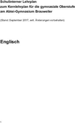 Englisch Schulinterner Lehrplan zum Kernlehrplan für die gymnasiale Oberstufe am Abtei-Gymnasium Brauweiler Stand: September 2017, evtl ...