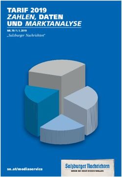 TARIF 2019 ZAHLEN, DATEN UND MARKTANALYSE - NR. 70 / 1. 1. 2019 "Salzburger Nachrichten"