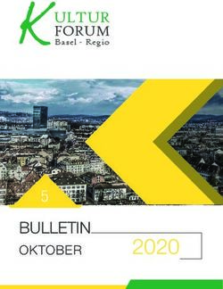 KULTUR 2020 - Kulturforum Basel-Regio