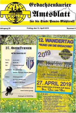 Freitag, den 12. April 2019 - Jahrgang 29 - Stadt Pausa