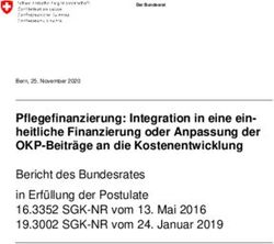 Pflegefinanzierung: Integration in eine ein-heitliche Finanzierung oder Anpassung der OKP-Beitr&auml;ge an die Kostenentwicklung - BAG