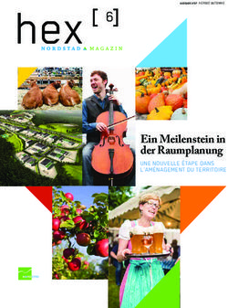 Ein Meilenstein in der Raumplanung - UNE NOUVELLE &Eacute;TAPE DANS L'AM&Eacute;NAGEMENT DU TERRITOIRE - Nordstad