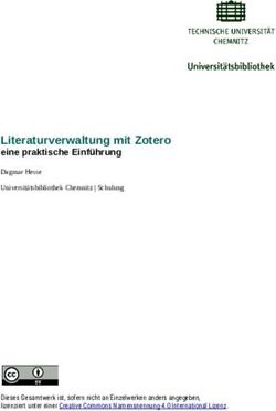Literaturverwaltung mit Zotero - eine praktische Einf&uuml;hrung - TU Chemnitz