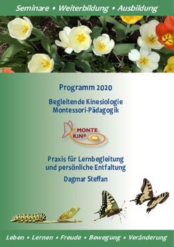 Programm 2020 Seminare Weiterbildung Ausbildung Begleitende Kinesiologie Montessori-Pädagogik - Dagmar Steffan