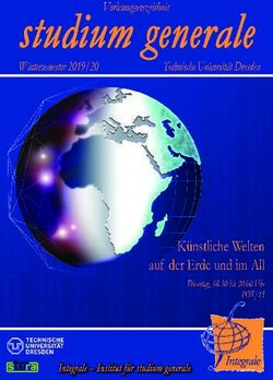 K&uuml;nstliche Welten auf der Erde und im All - Dienstag, 18.30 bis 20.00 Uhr POT/13 - Vorlesungsverzeichnis - Integrale