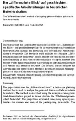 Der "differenzierte Blick" auf geschlechter-spezifische Arbeitsteilungen in b&auml;uerlichen Hofwirtschaften