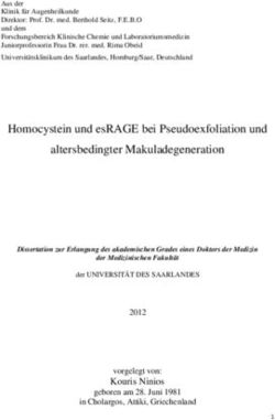 Homocystein und esRAGE bei Pseudoexfoliation und altersbedingter Makuladegeneration - Universit&auml;t des Saarlandes