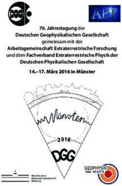Jahrestagung der Deutschen Geophysikalischen Gesellschaft - gemeinsam mit der - Universit&auml;t M&uuml;nster
