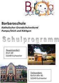 Barbaraschule Katholischer Grundschulverbund Pumpe/Stich und R&ouml;thgen - ...
