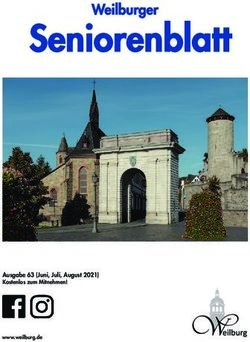 Seniorenblatt Weilburger - Ausgabe 63 (Juni, Juli, August 2021) Kostenlos zum Mitnehmen! - f&uuml;r seniorinnen und senioren in hessen