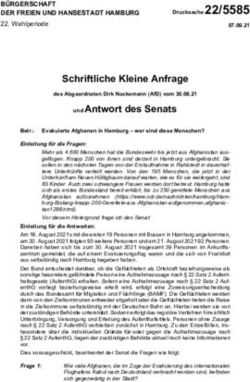 Schriftliche Kleine Anfrage