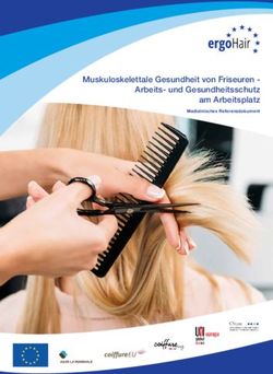 Muskuloskelettale Gesundheit von Friseuren - Arbeits- und Gesundheitsschutz am Arbeitsplatz - Uni Europa