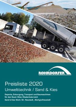 Preisliste 2020 Umwelttechnik / Sand & Kies Deponie, Entsorgung, Transport und Baumaschinen für den Raum Wien/Niederösterreich Sand & Kies Werk: ...