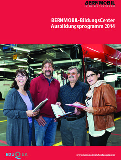 BERNMOBIL-BildungsCenter Ausbildungsprogramm 2014 - www.bernmobil.ch/bildungscenter
