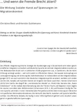Und wenn die Fremde Brecht zitiert? - Die Wirkung Sozialer Kunst auf Spannungen im Migrationskontext - Open Access ...