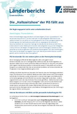 DIE "HALBZEITSHOW" DER PIS F&Auml;LLT AUS - L&Auml;NDERB&Uuml;RO POLEN - KONRAD-ADENAUER-STIFTUNG