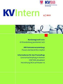 Intern 4 | 2021 Bundestagswahl 2021: KV Brandenburg positioniert sich KBV-Vertreterversammlung: Praxen sind bereit f&uuml;rs Impfen Informationen f&uuml;r ...