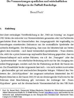 Die Voraussetzungen sportlichen und wirtschaftlichen Erfolges in der Fu&szlig;ball-Bundesliga