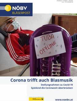 Corona trifft auch Blasmusik - Stellungnahmen zu Covid-19 Spielend die Coronazeit überbrücken - NÖBV