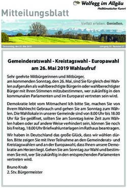 Mitteilungsblatt - Gemeinde Wolfegg