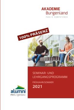 2021 FRÜHJAHR/SOMMER SEMINAR- UND LEHRGANGSPROGRAMM