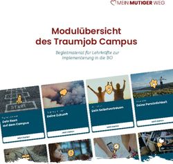 Modul&uuml;bersicht des Traumjob Campus - Begleitmaterial f&uuml;r Lehrkr&auml;fte zur Implementierung in die BO - MEIN MUTIGER WEG