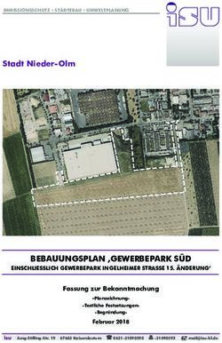 BEBAUUNGSPLAN GEWERBEPARK SÜD
