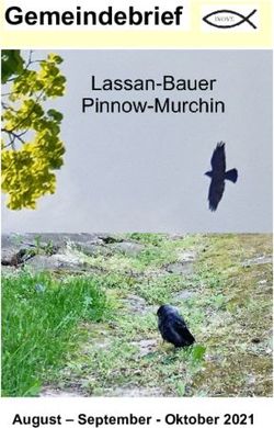 Gemeindebrief - August - September - Oktober 2021 - Kirche MV