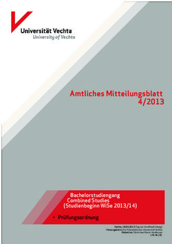 Amtliches Mitteilungsblatt 4/2013 - Bachelorstudiengang