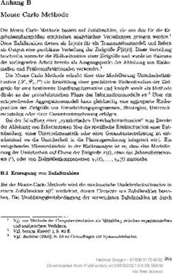 Anhang B Monte Carlo Methode - Peter Lang Publishing
