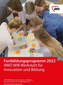 Fortbildungsprogramm 2022 AWO WIB Werkstatt f&uuml;r Innovation und Bildung - AWO WIB Werkstatt f&uuml;r Innovation und Bildung Seminarprogramm f&uuml;r ...