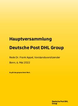 Hauptversammlung Deutsche Post DHL Group - Rede Dr. Frank Appel, Vorstandsvorsitzender Bonn, 6. Mai 2022