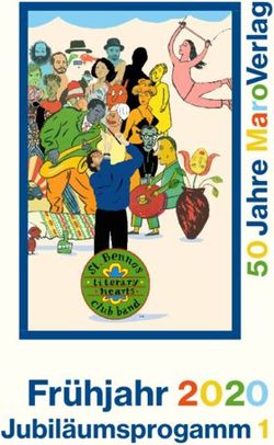 Fr&uuml;hjahr 2020 Jubil&auml;umsprogamm 1 - Maro Verlag