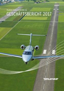 GESCHÄFTSBERICHT 2017 - PILATUS FLUGZEUGWERKE AG - Pilatus Aircraft Ltd