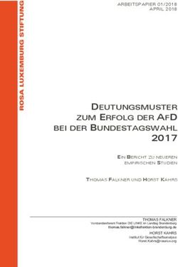 DEUTUNGSMUSTER ZUM ERFOLG DER AFD BEI DER BUNDESTAGSWAHL