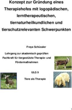 Konzept zur Gr&uuml;ndung eines Therapiehofes mit logop&auml;dischen, lerntherapeutischen, tiernaturheilkundlichen und tierschutzrelevanten Schwerpunkten ...
