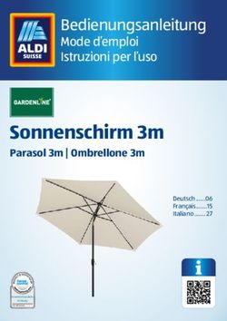 Sonnenschirm 3m Parasol 3m | Ombrellone 3m - Bedienungsanleitung - Aldi Suisse