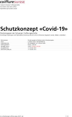 Schutzkonzept "Covid-19" - Positionspapier der Schweizer Coiffeurgesch&auml;fte - coiffureSUISSE