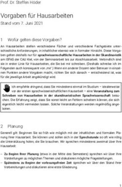 Vorgaben f&uuml;r Hausarbeiten - Stand vom 7. Juni 2021 1 Wof&uuml;r gelten diese Vorgaben? - Steffen H&ouml;der