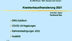 Krankenhausfinanzierung 2021 - DRG-Jubil&auml;um COVID-19-Regelungen Rahmenbedingungen 2021 Ausblick - DRG-Forum