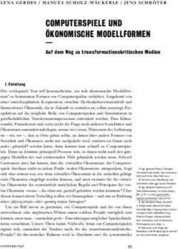 COMPUTERSPIELE UND &Ouml;KONOMISCHE MODELLFORMEN - Auf dem Weg zu transformationskritischen Medien
