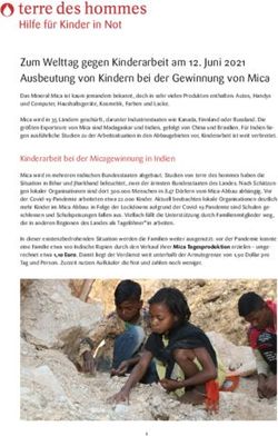 Zum Welttag gegen Kinderarbeit am 12. Juni 2021 Ausbeutung von Kindern bei der Gewinnung von Mica