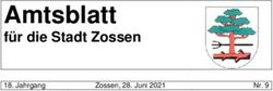 Amtsblatt für die Stadt Zossen - Jahrgang Zossen, 28. Juni 2021