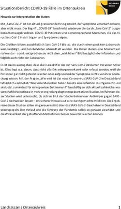 Situationsbericht COVID-19 F&auml;lle im Ortenaukreis