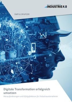 Digitale Transformation erfolgreich umsetzen - Herausforderungen und Erfolgsfaktoren für Industrieunternehmen - BMWi