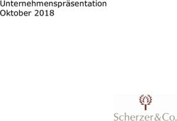 Unternehmenspräsentation Oktober 2018 - Scherzer & Co. AG