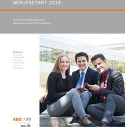 BERUFSSTART 2019 Qualifizierung, Beratung und Betreuung rund um die Ausbildung - Akademie Bayerischer Genossenschaften